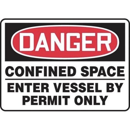 Accuform OSHA DANGER SAFETY SIGN CONFINED MCSP031VP MCSP031VP